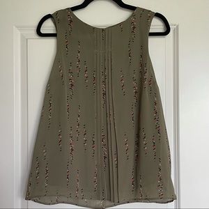 Apt 9 olive green sleeveless tank blouse medium